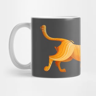 Orange Big Cat Mug